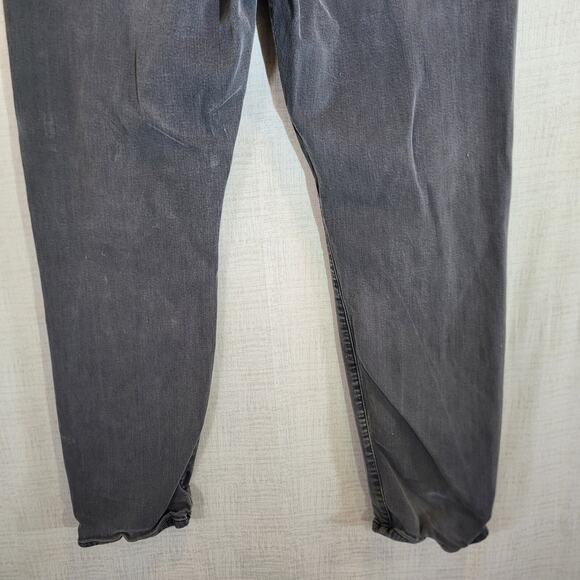 Lucky Brand 221 Original Straight Jeans Mens 40x32 Gray Distressed Denim Stretch - Picture 7 of 11